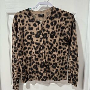 Apt. 9 Cashmere Tan and Black Sweater, size M
